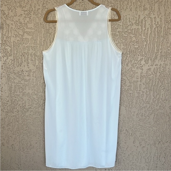 Vintage Vanity Fair Light Blue Nylon Lace Nightgown Robe Set M USA Made - Picture 6 of 15